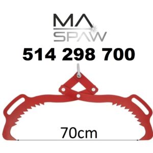 chwytak samozaciskowy 10mm do drewna kłód 70cm stal S335